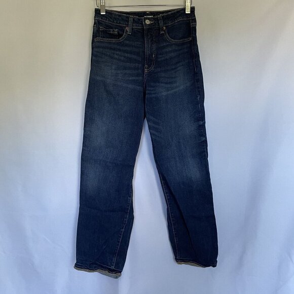 Old Navy straight leg jeans high rise o.g. loose women's size 4 casual comfort - Picture 1 of 6